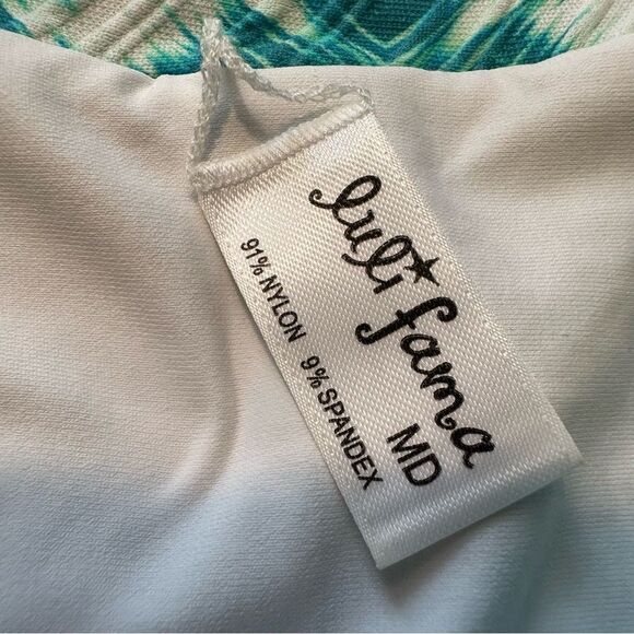 Luli Fama Mermaid Wishes bikini set High Leg Banded Bottoms  triangle top medium - Picture 10 of 11